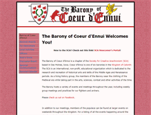 Tablet Screenshot of barony-cde.org